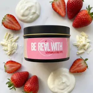 Клубника в йогурте, без сахара, 80 г.